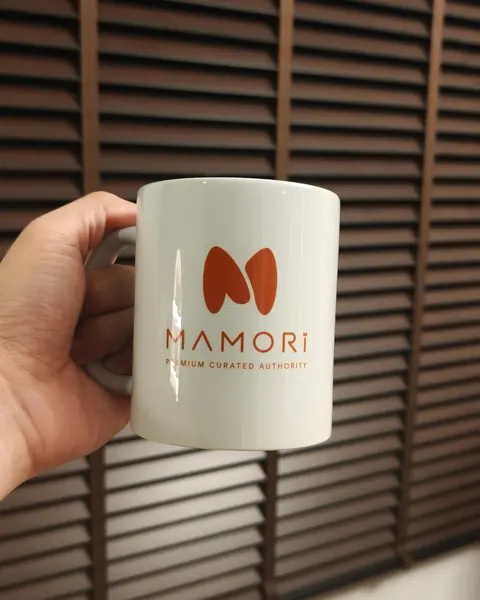 แก้วพิมพ์โลโก้บริษัท MAMORI