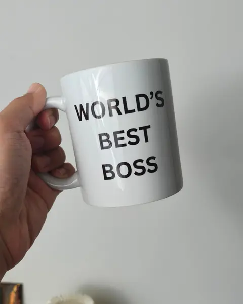 แก้วพิมพ์ข้อความ World's Best Boss